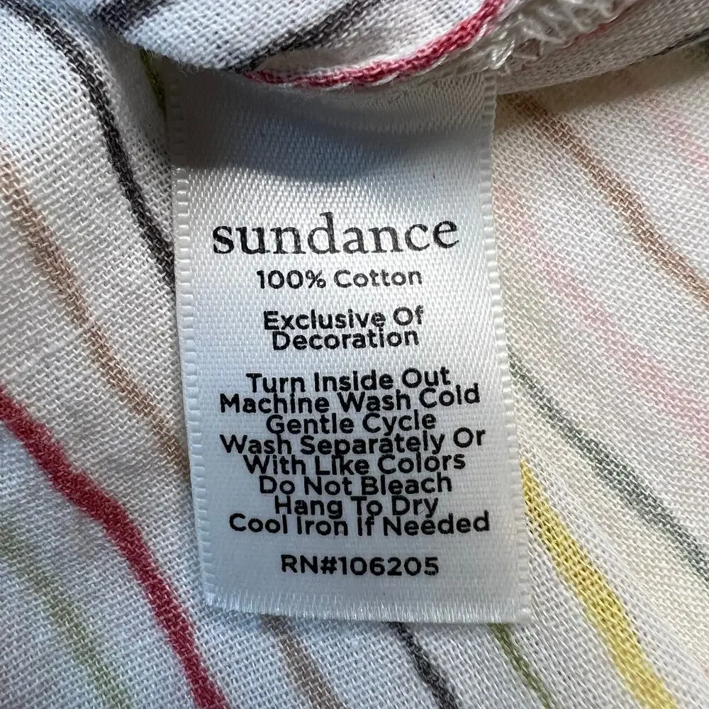 Sundance Women's Tunic Tank Top Rainbow Multicolor Floral Embroidered Size XL - Picture 16 of 16